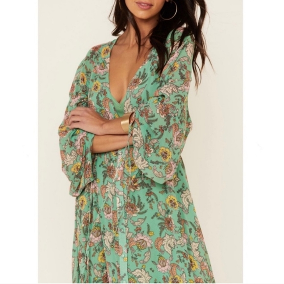 NWT FREE PEOPLE Earthfolk Maxi Dress - Picture 3 of 7